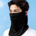 1Pcs Summer Ice Silk Cycling Masks Hanging Ear Breathable Anti-UV Face Scarf Neck Cover for Outdoor Hiking Sunscreen Balaclava