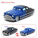 Pixar Cars Color Changing Toy Car Anime Figures Lightning McQueen Doc Hudson Metal Die Casting Model Children's Birthday Gifts