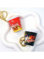 1PC Korean Style Fast Food Bag Keychain Instant Noodle Pendant Fun Mini Food Design Random Style Color for Bag Accessory