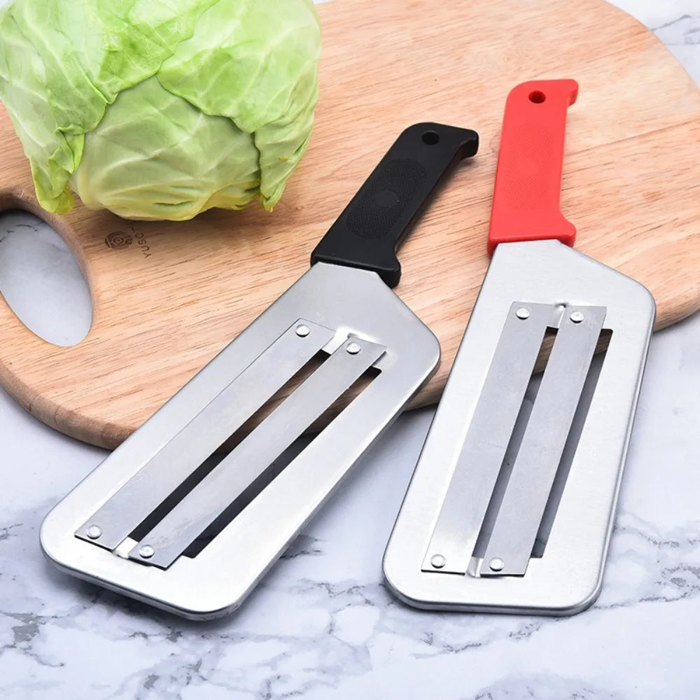 Cabbage Kitchen Knife Stainless Steel Dual Blades Peeling Tool Kitchen Vegetable Fruit Cutter Slicer Chopper Household Gadgets