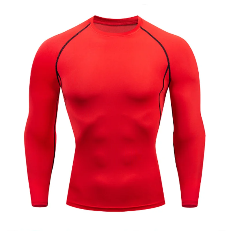 Compression Running Top Men Long Sleeve Shirt For Male Gym Clothing Quick Dry Sportswear Fitness Tee Training Workout Muscle Top