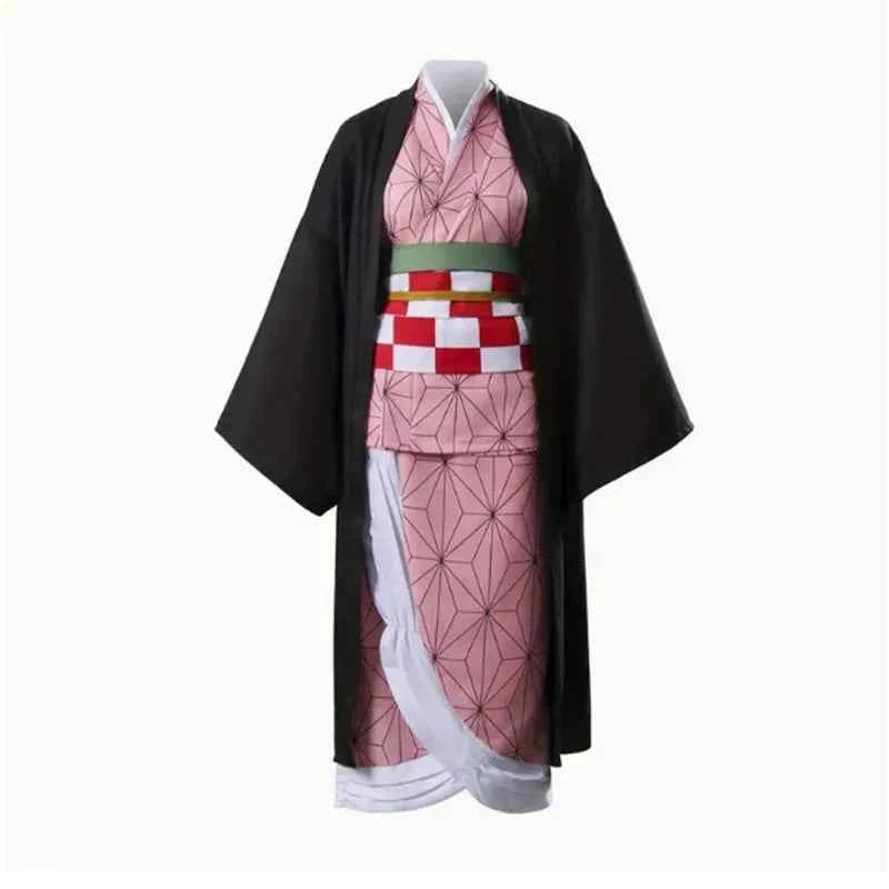 Nezuko Kamado Anime Cosplay Costume – Demon Slayer Kids Outfit