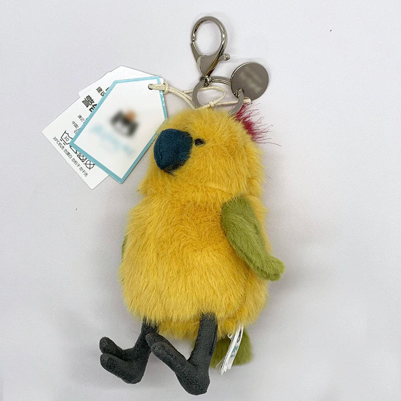 Golf Ball Plush Keychain, Grape Keychain, Jellyfish Plush toy, Hippopotamus, And Plush Elephant JC Bag Keychain