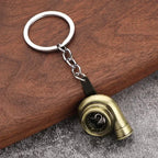 Mini Turbocharged Keyrings Car Style Gearbox Pendant Old Button Keychain Gear Shift Metal Car Modification Gear Shift Keychain
