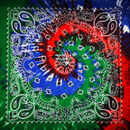 New Fashion Hip Hop 100% Cotton Bandana Square Scarf Gradient Color Paisley Headband Printed For Women/Men/Boys/Girls