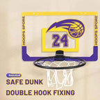 Children's wall mounted silent non porous foldable basketball stand indoor and outdoor activity basketball stand with basketball