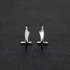 2PCS Trendy 10mm Stainless Steel Punk Clip on Fake Piercing Nose Wrap Lip Rings Unisex Nose Ring Women Men Tusk Body Jewelry