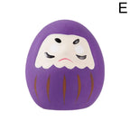 Japanese Ceramic Daruma Doll Miniature Lucky Charm Fortune Ornament for Home Decor Landscape Craft Gift