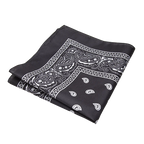 Fashion Hip Hop Bandana Kerchief Unisex Black Hair Band Neck Scarf Headwear Wrist Wraps Head Square Scarves Print Handkerchief