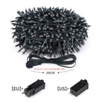 10/20/50/100m LED String Christmas Light With EU US Power Adapter Outdoor Waterproof Fairy Garland Lights Halloween Garden Decor