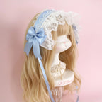 lolita headband hair accessories hair accessories sweet lace headband KC dark ribbon bow