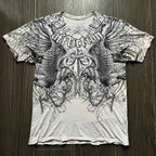2000s affliction Graphic T-Shirt Mens Large Grunge Wings New Fashion Style Couple Tops Pure Cotton Shirt
