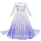 Frozen Elsa Anna Princess Girls Costume Kids Dress Disney Snow Queen Halloween Cosplay Birthday Party Dress Up 2-10 Years
