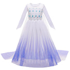 Frozen Elsa Anna Princess Girl Vestidos Costume Kid Dress Disney Snow Queen Halloween Cosplay Birthday Party Dress Up 2-10 Years