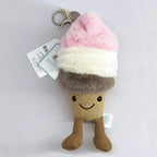 Golf Ball Plush Keychain, Grape Keychain, Jellyfish Plush toy, Hippopotamus, And Plush Elephant JC Bag Keychain
