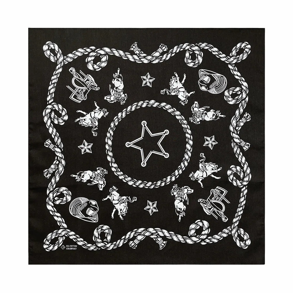 Navy Blue Cashew Hip Hop Cotton Square Bandana Scarf Riding Headband Paisley Gifts For Men Unisex