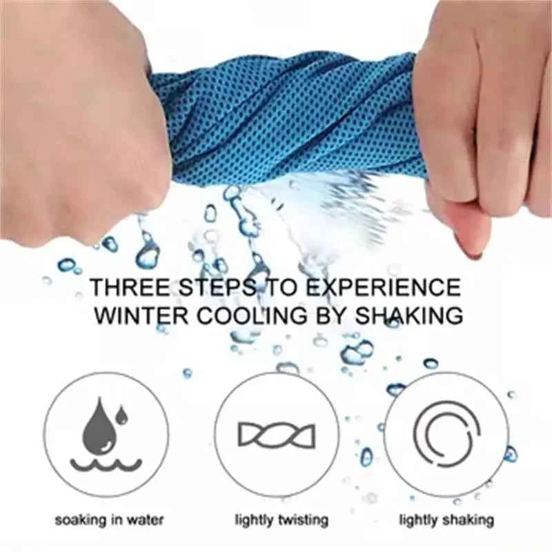 Circular Silicone Wrapped Cold Towel Cooling Towel Quick Drying Microfiber Towels Beach Accessories Towel Sport Fitness 2026