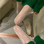 Japanese Lolita Retro Floral Rattan White Stocking Hot Tights Classic Lolita Hollowed Out Lace Mesh Stockings Bottomed Pantyhose