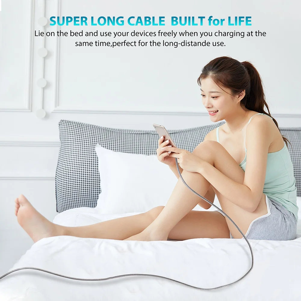 PD 60W Type C to Type C Fast Charging Cable Type C 3m 5m 8m Extending Data Cable For Huawei Xiaomi Samsung Oppo OnePlus Camera
