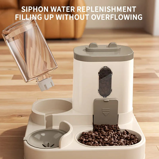 2 in 1  Fully Automatic Pet Food & Water Dispenser