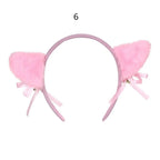 Cute Lace Black Cat Ears Headband Women Girls Hair Hoop Party Decoration Sexy Lovely Cosplay Halloween Costume Hair Accessories