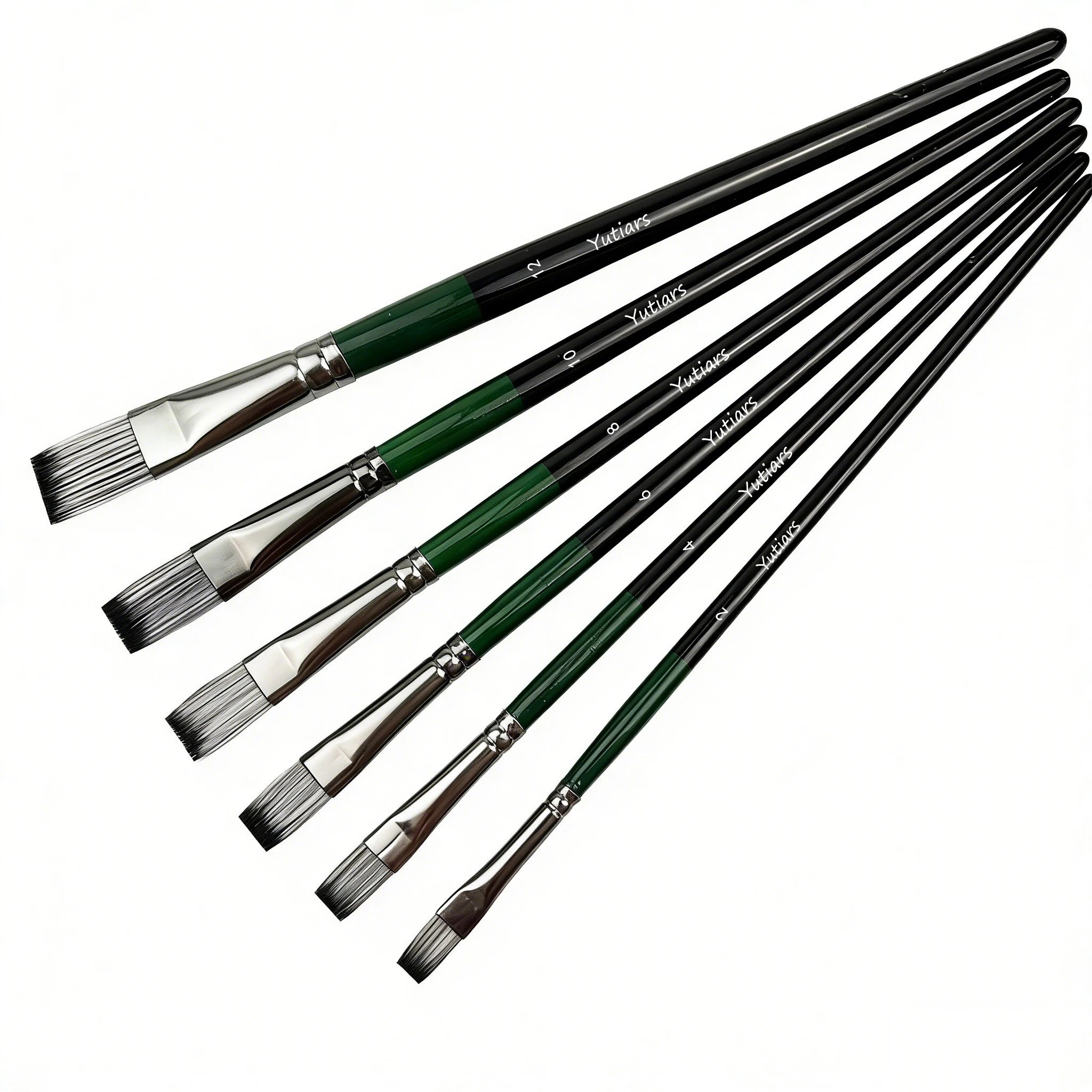 Yutiars Professional Artist Paint Brush Set - 6/24 PCS, Nylon Bristles for Watercolor, Acrylic, Oil Painting, Crafts & Face Body