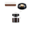 1pack Coffee Bean Storage Container Airtight Lid Sealed with Press-Down Vacuum Glass Coffee Canister,Food Storage,Coffee,Tea