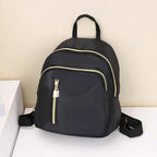 Women's Multi-Function Fashion Girl Nylon Daypack Travel Cute Mini Backpack Men Shoulder Bag Black Purse Hot