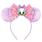 Nieuwste Mickey Mouse Oren Hoofdband Kid Adult Festival Party Pailletten Strik Haarband Vrouwen Baby Girl Party Haar Accessories