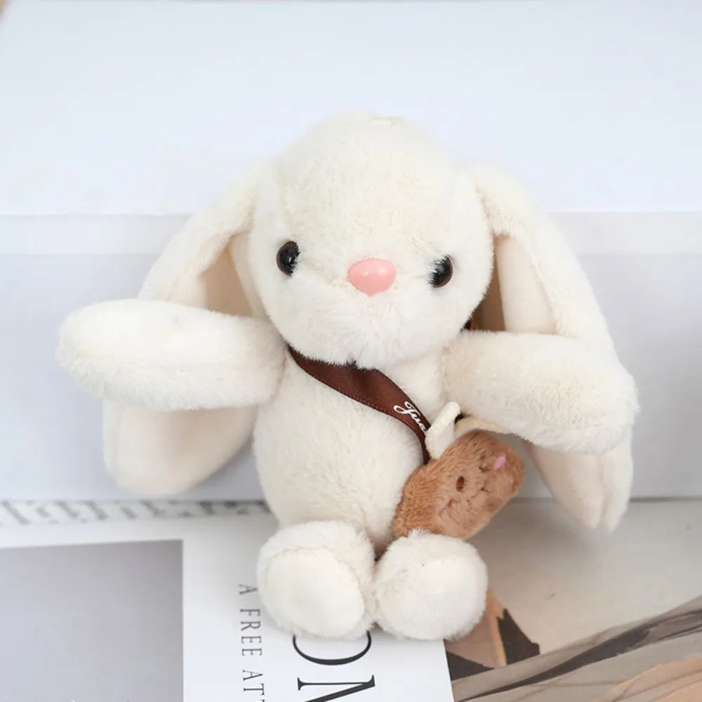 15cm Rabbit Fur Keychain Plush Bag & Car Charm