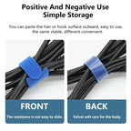 10pcs Releasable Cable Ties 15 20 25 30cm Mouse Earphone Wire Wrap Cable Organizer Nylon Hook Loop Strap Zip Bundle Bandage Tie