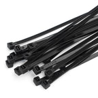 100 PCS Self-locking plastic nylon tie 100 PCS black cable tie fastening ring cable tie zip wraps strap nylon cable tie set