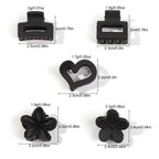 12/24/30Pcs Mini Flower Hair Claw Clips Pack for Women Girl Cute Hair Accessories Creaseless Styling for Bangs Tiny Hair Styling