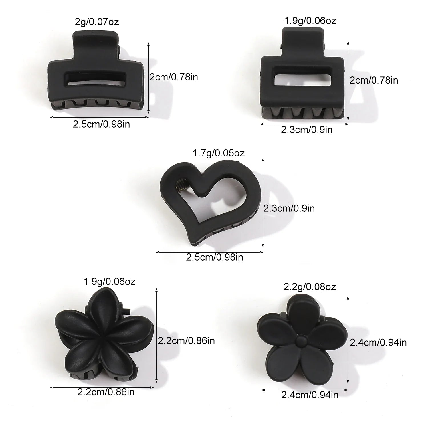 12/24/30Pcs Mini Flower Hair Claw Clips Pack for Women Girl Cute Hair Accessories Creaseless Styling for Bangs Tiny Hair Styling
