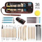 Pottery Clay Sculpture Carving Kit Pen Soft Silicone Handmade Pottery Polymer Clay DIY Cutter Clay Sculpting Tools