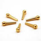 6 Pcs Brass Guitar Bridge Pins Guitar Bridge Strings With Guitar Bridge Pin Puller Nail Pins Guitar Parts Replacement