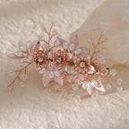 Fashion Pearl Flower Clip Silver Color Hair Combs Wedding Bridal Jewelry Accessories Headpieces For Woman Bride Hair Ornaments