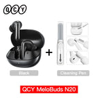 QCY Melobuds N20 BH25HT20A Wireless Bluetooth 6.0 Earphone -50dB Adaptive ANC 13mm Drivers Headsets 6 Mics HD Calls Earbud 40Hrs