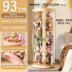 Transparent Doll Storage Box Plush Toy Organization Toy Storage Tube DIY Zipper Bins Kid Christmas Gift Children's Toy Organizer