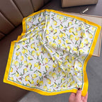 70cm New Luxury Printed Scarves Women's Silk Scarf Spring and Summer Floral Decorations Small Neckties Hairbands Bags Wholesale