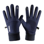 Cycling gloves Warm Full Fingers Waterproof Cycling Outdoor Sports Running Motorcycle Ski Touch Screen Fleece Gloves