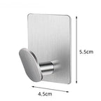 2pc/4pc bathroom clothes hooks, adhesive wall hooks, stainless steel towel racks, bathroom kitchen hardware, multi-purpose hooks