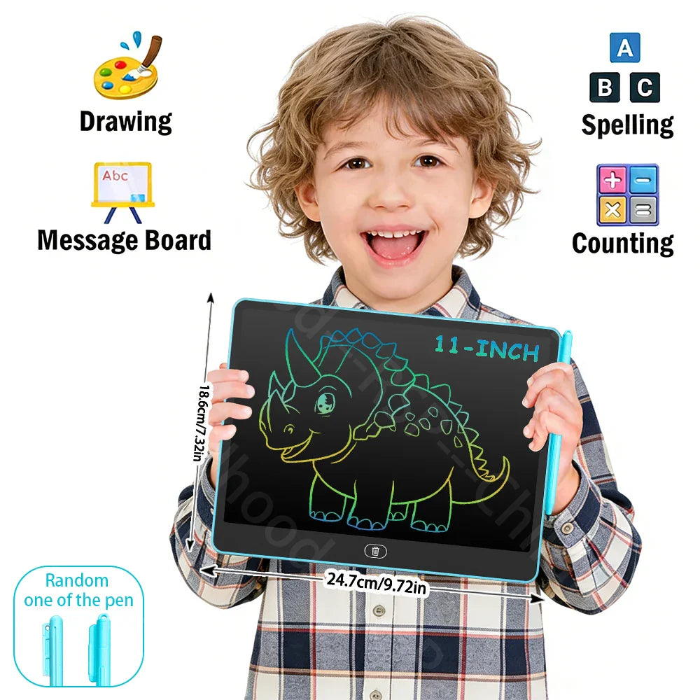8/11/13/16 Inch LCD Drawing tablet Writing Board Kids Doodle Painting Handwriting Pad Toy for 3 4 5 6 7 8 Years Girls Boys Gifts