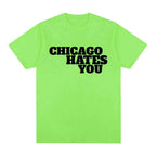 Rapper Chief Keef Chicago Hates You Same Style T-shirt Men Fashion Hip Hop Oversized T Shirt Casual Cotton Short Sleeve T-shirts