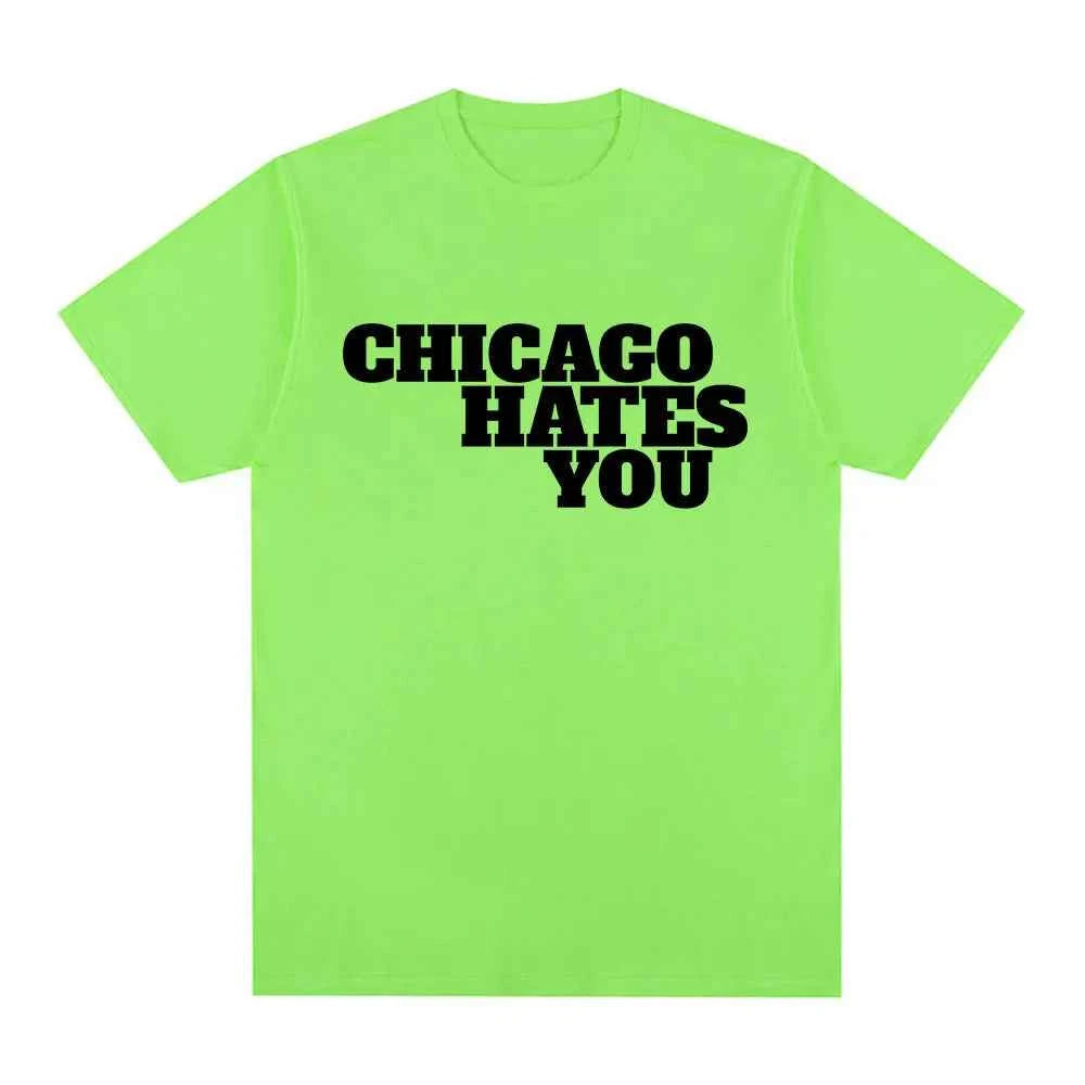Rapper Chief Keef Chicago Hates You Same Style T-shirt Men Fashion Hip Hop Oversized T Shirt Casual Cotton Short Sleeve T-shirts