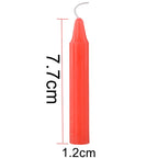 10PCS Exquisite Mini Taper Halloween Candle Mixed Colored Long Rod Christmas Candles Birthday Wedding Decorations Handmade Wax