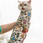 Cat Grooming Wrap - Anti-Bite, Anti-Scratch Swaddle for Medicine & Nail Clipping