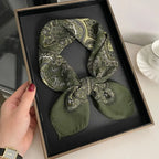 New Fashion 70X70cm Women's Scarf Paisley Print Scarf Cotton Texture Square Shawl Decorative Headband Neck Luxury Design Bandana