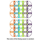 Flying Saucer Disc Launcher Kids Flying Toys Pull String UFO Throw Catch Outdoor Sport Propeller Children Toys Gift For Boy Girl