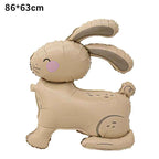 1pc,Large Easter Standing Balloon for Happy Easter Day Party Decorations 150cm Bunny Easter Egg Balloons Kids Party Favors